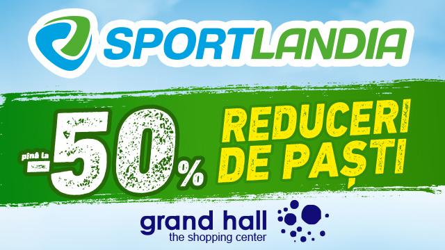 În magazinul Sportlandia reduceri de Paști până la 50%!