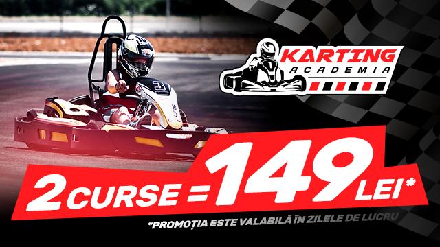 Academia de Karting: 2 curse doar la 149 lei!